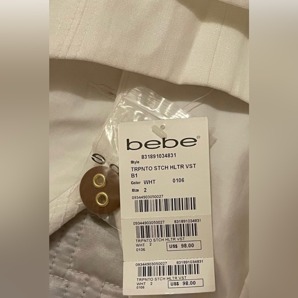 Bebe white halter vest - Picture 5 of 5